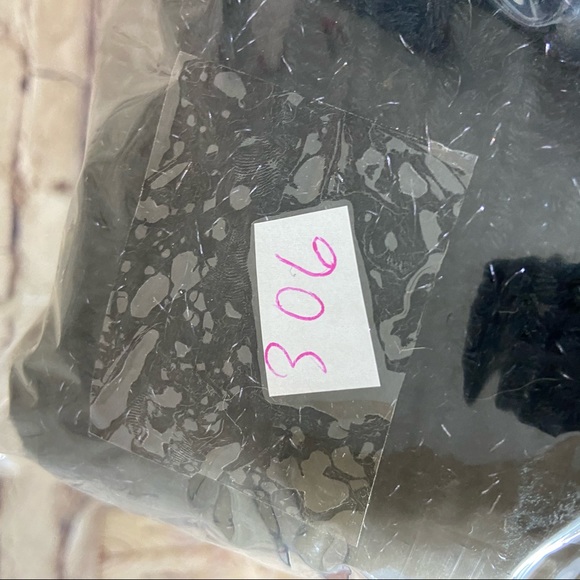 It’s our time black open knit cozy sweater size L - Picture 7 of 7